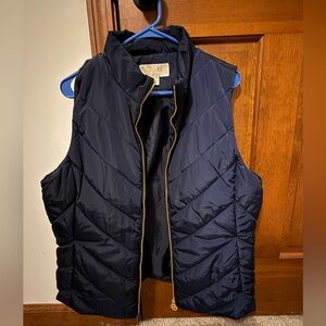 Michael Kors Navy Puffer Vest XL